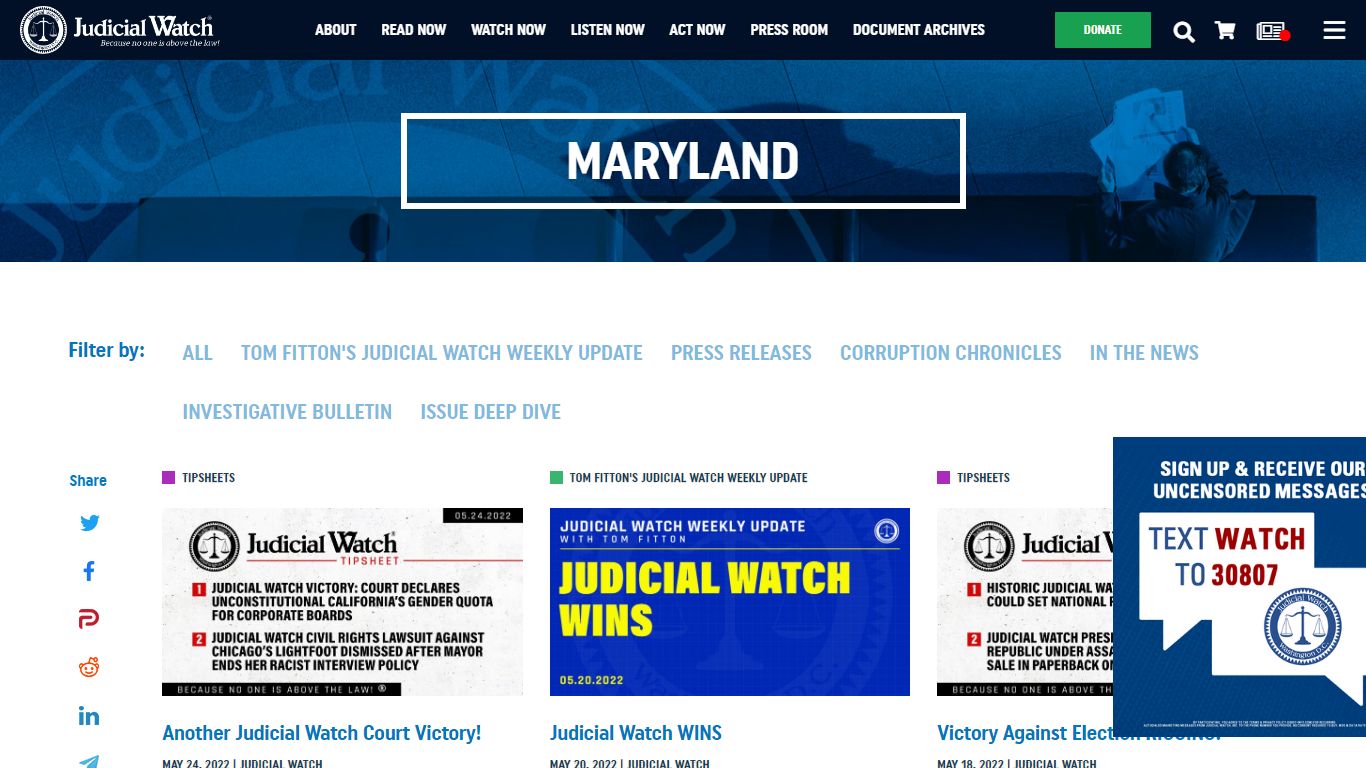 maryland | Judicial Watch