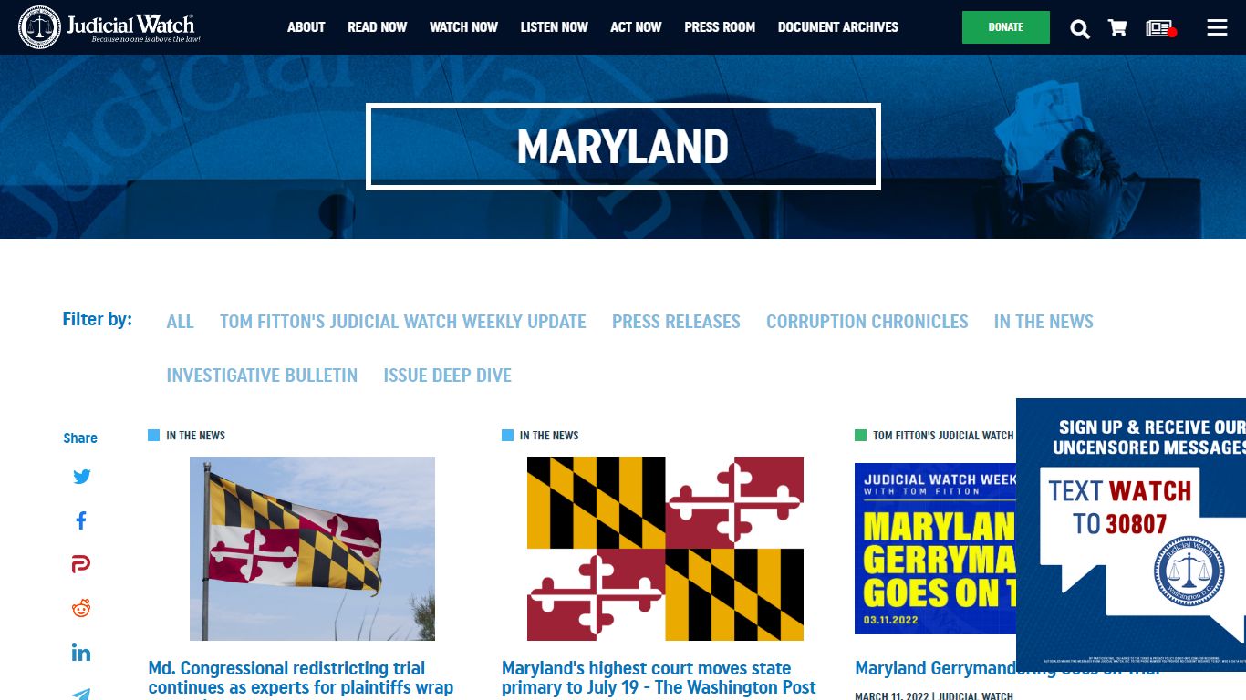 maryland | Judicial Watch